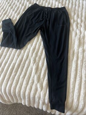 YoungLA Black Slim-Fit Active Joggers